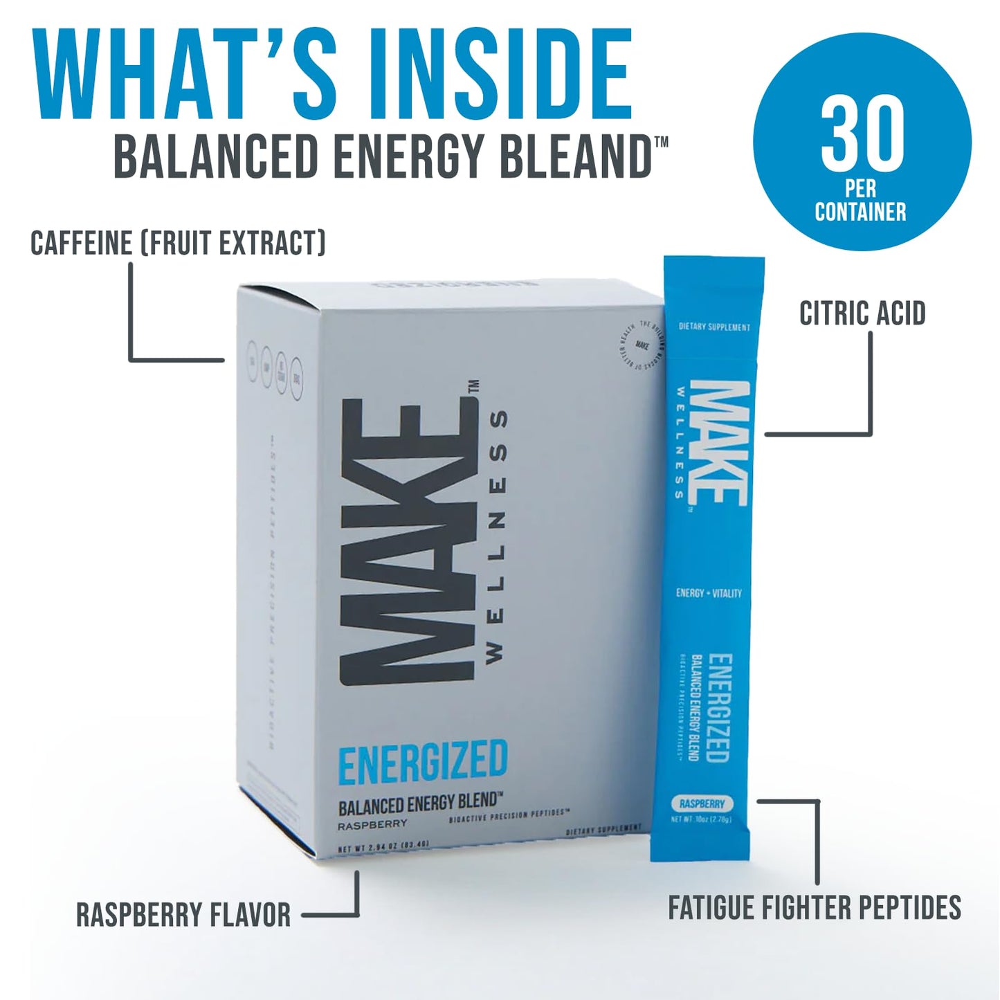 Make Wellness Energized Powder 2.94 oz