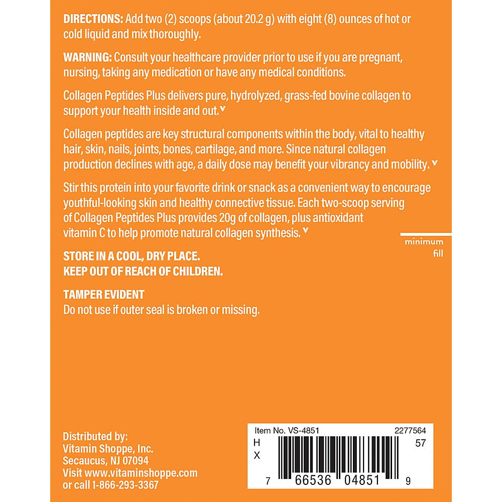 The Vitamin Shoppe Collagen Peptides Powder 1