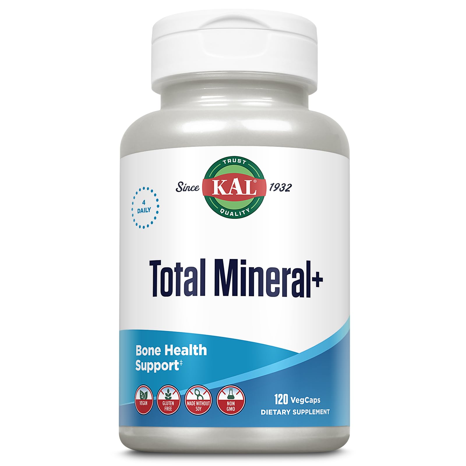 KAL Total Mineral Plus Capsules, 120 Count