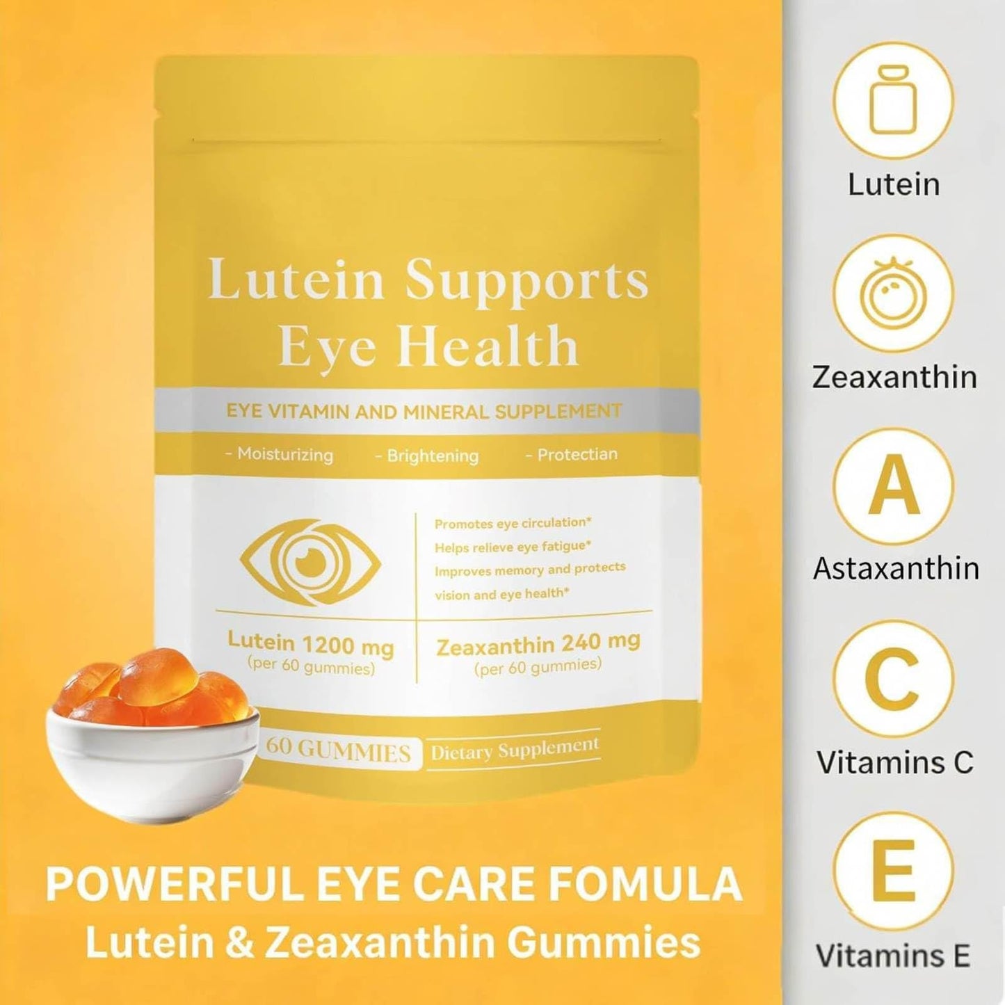 HZSprance Lutein & Zeaxanthin Gummies 60 Gummies