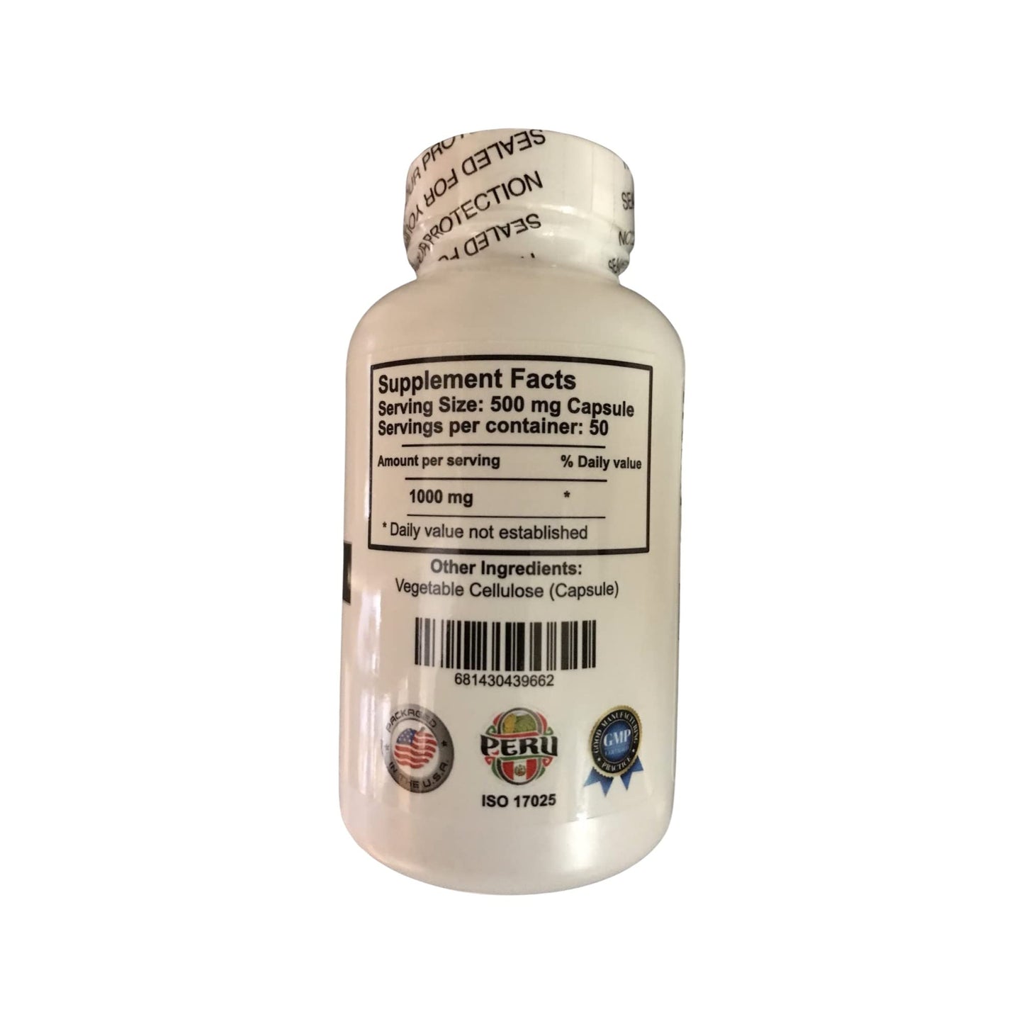 Generic Calaguala 500 mg Polypodium Leucotomos Capsules, 100 Count