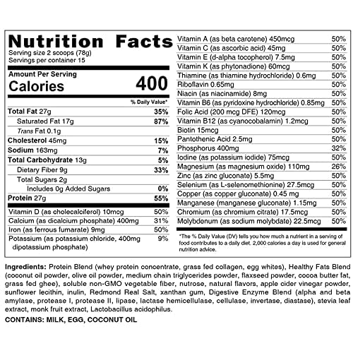 HLTH CODE Complete Meal Replacement Shake Powder 42 Ounce