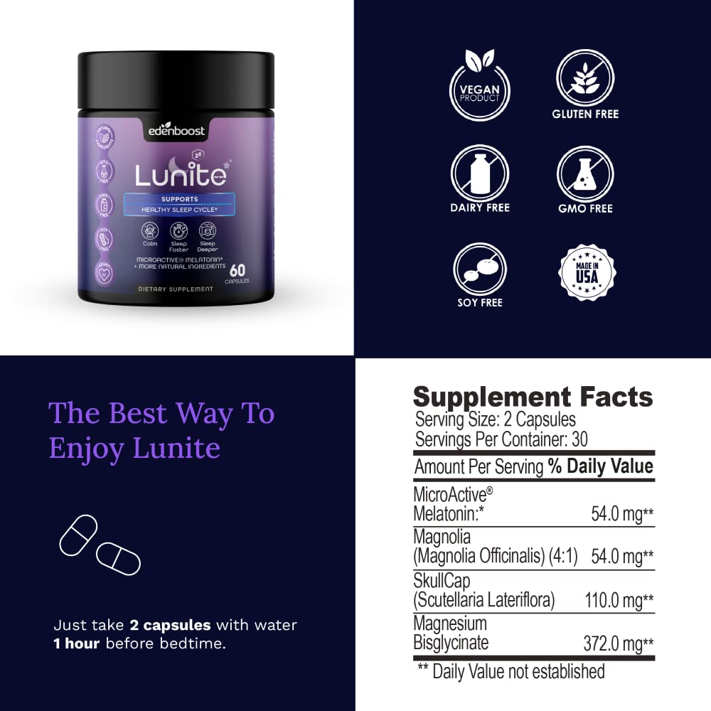 EdenBoost Lunite Capsules, 60 Count