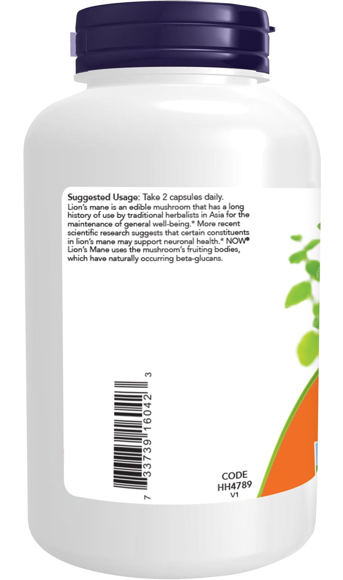 NOW Foods Lion's Mane 500 mg Super Mushroom, Veg Capsules, 240 Capsules