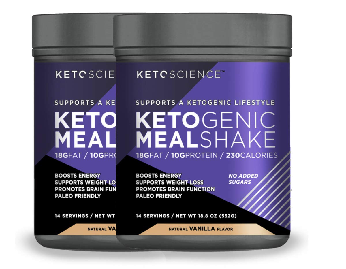 Keto Science Ketogenic Meal Shake Powder, Vanilla, 37.6 oz