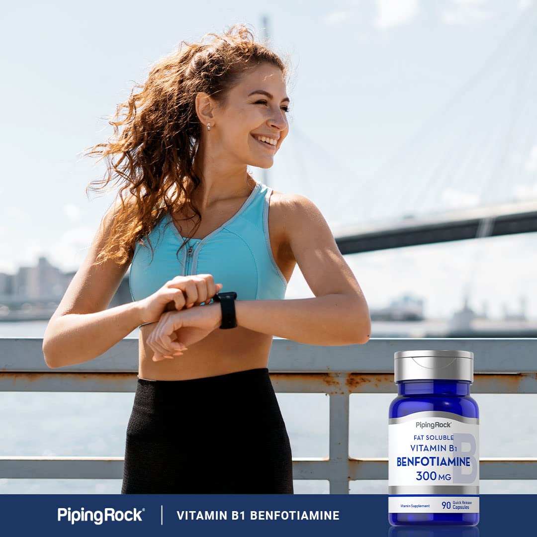 Piping Rock Benfotiamine 300mg Capsules, 90 Count