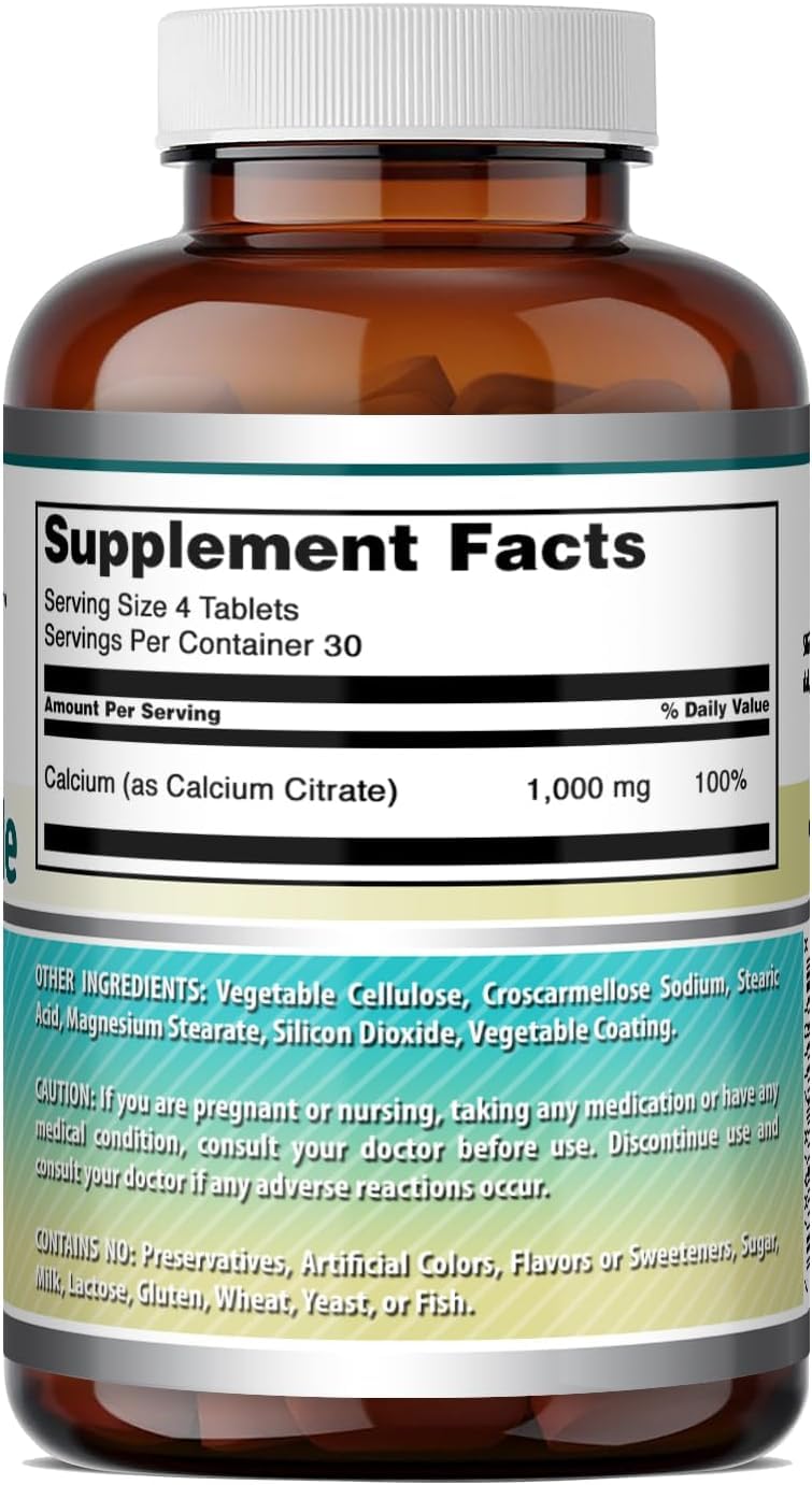 Amazing Nutrition Calcium Citrate Supplement Tablets 720