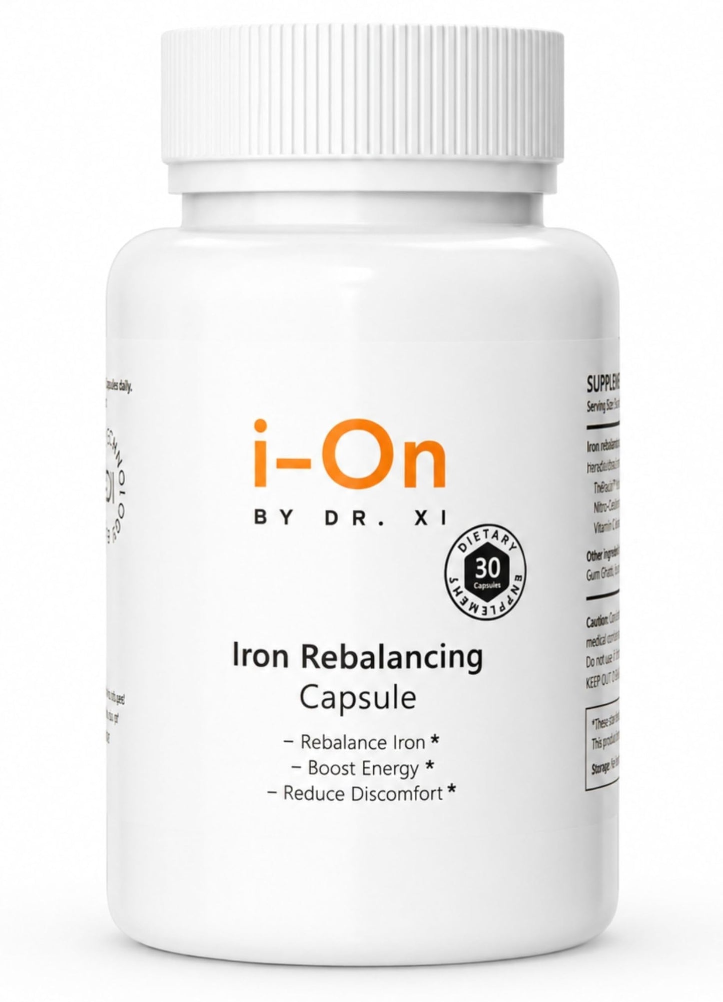 i-On Iron Rebalancing Capsules with ReDaxin, Theracurmin, Camu Camu & Vitamin C – Daily Wellness & Nutritional Support, 30 Capsules