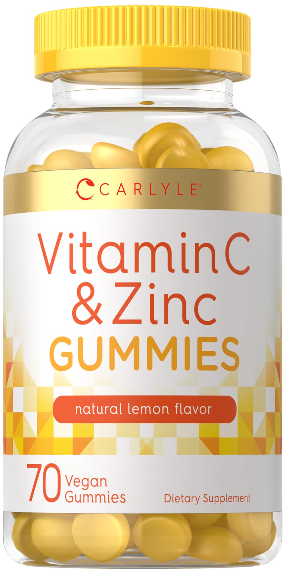 Carlyle Vitamin C and Zinc Gummies, 70 Count