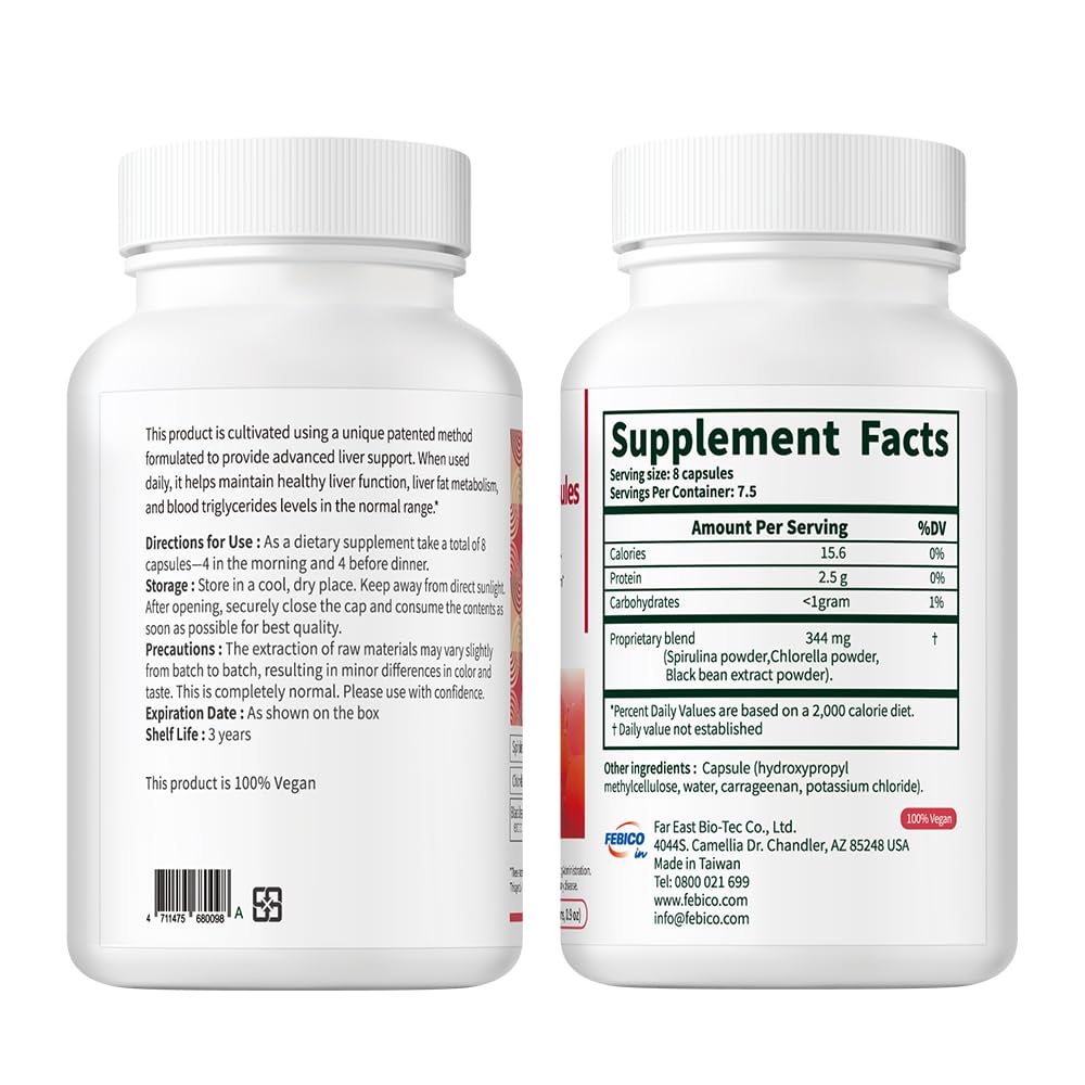 FEBICO Weight Management Support Supplement – Plant-Based Formula, Daily Metabolism Support Capsules, BpoSlim, 60 Count