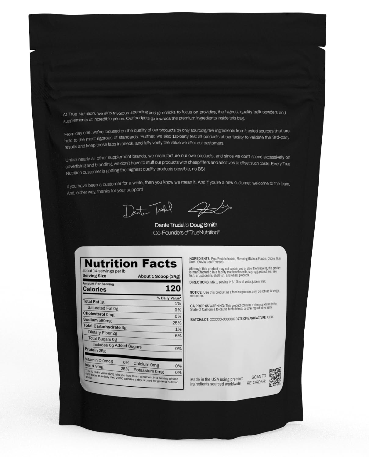 True Nutrition Pea Protein Isolate, Chocolate Fudge Brownie Powder 16