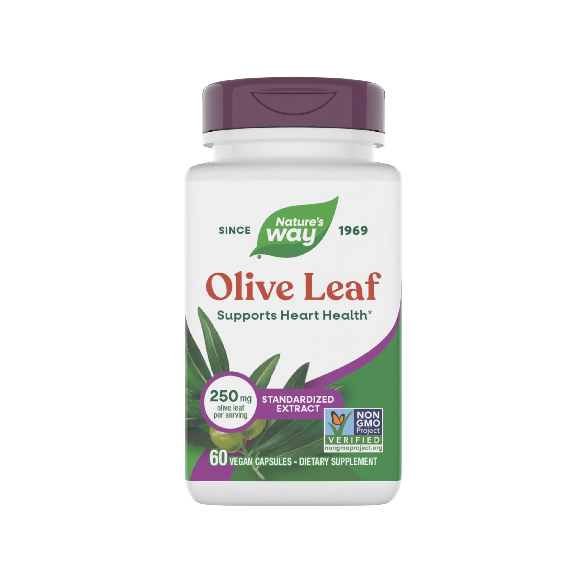Nature's Way Olive Leaf Standardized Extract Capsule 60 Count