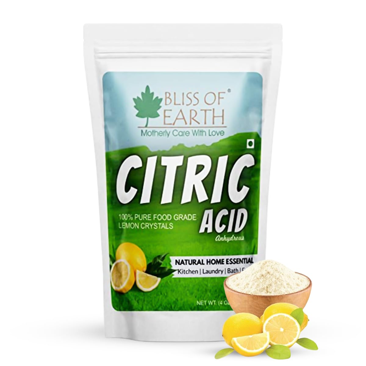 BLISS OF EARTH Citric Acid Powder, 4 oz