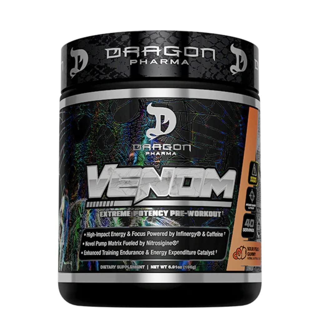 Dragon Pharma Venom Extreme Potency Pre-Workout Powder 6.91 oz