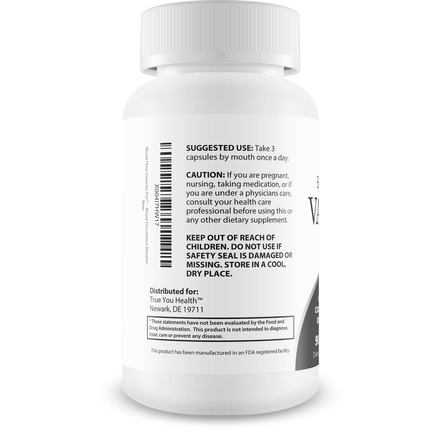 True You Health Blood Flow Vavanto Pro Capsules, 90 Count