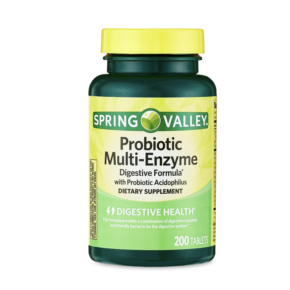 Spring Valley Multi-Enzyme Probiotic Tablets, 200 Tablets