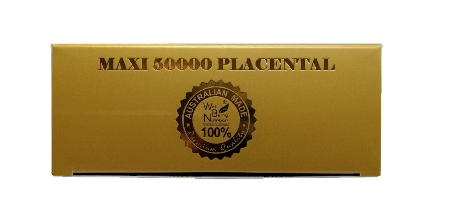 Well Being Nutrition Sheep Placenta Supplement 50000mg Capsules 100