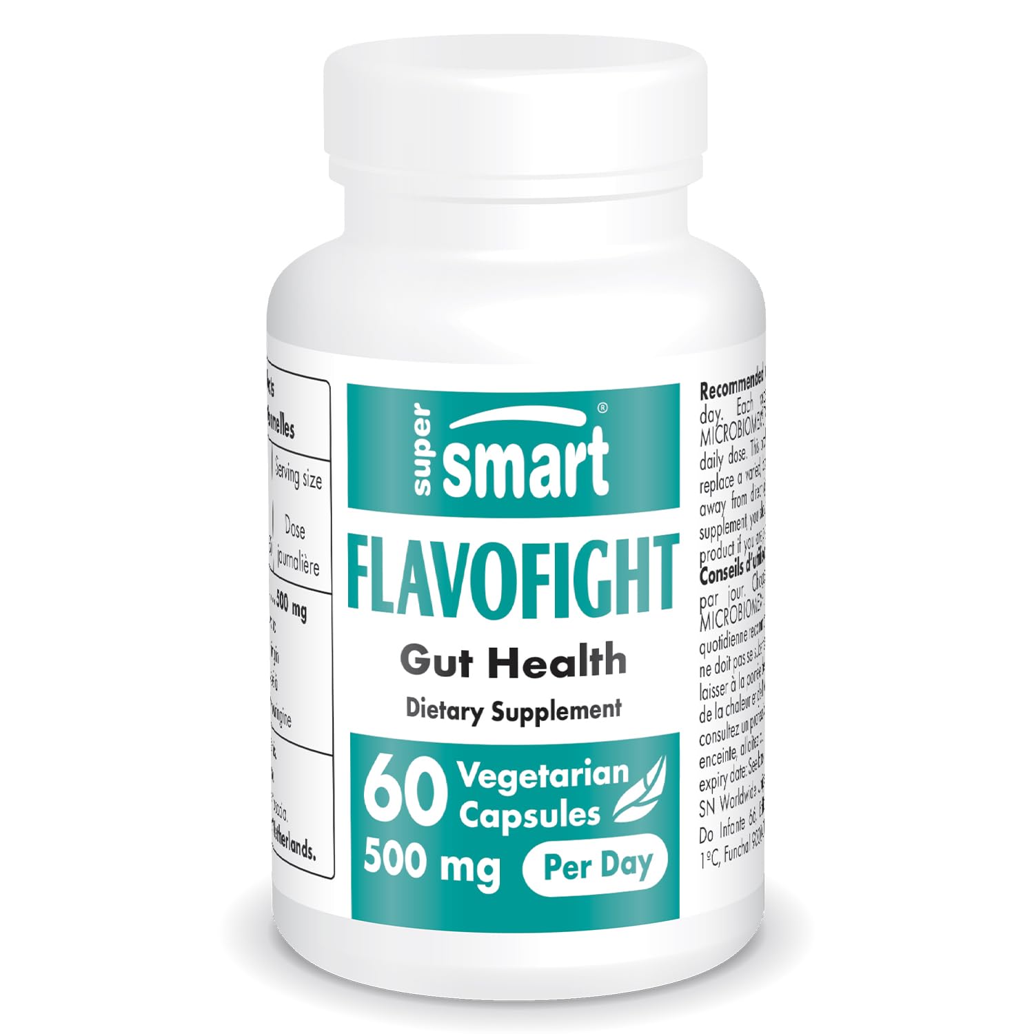 Supersmart FlavoFight 500mg per Day (Patented & High Strength) Citrus Sinensis Extract - Orange Flavonoids, GMO & Gluten Free, 60 Capsules