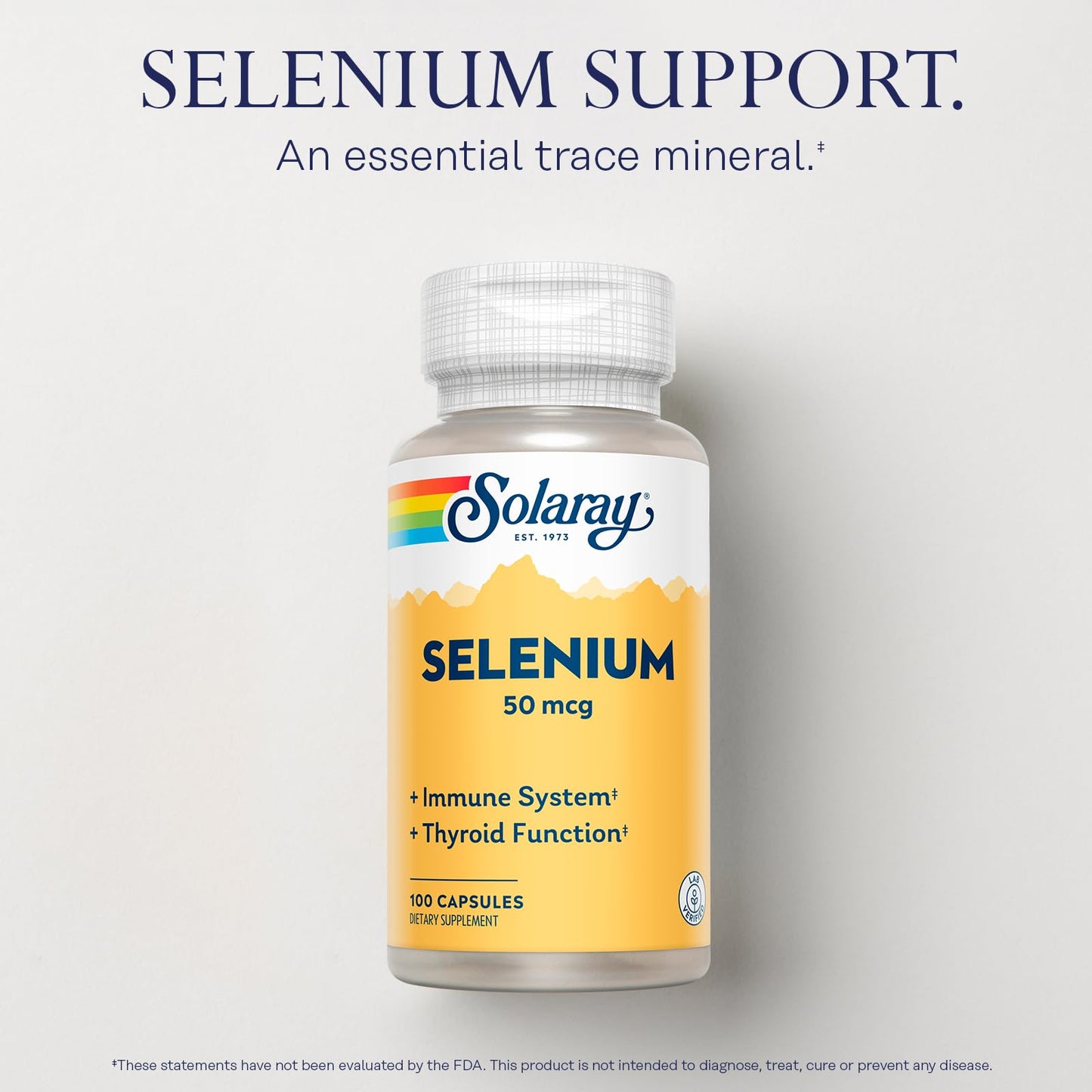 Solaray Selenium 50 mcg Capsules 100