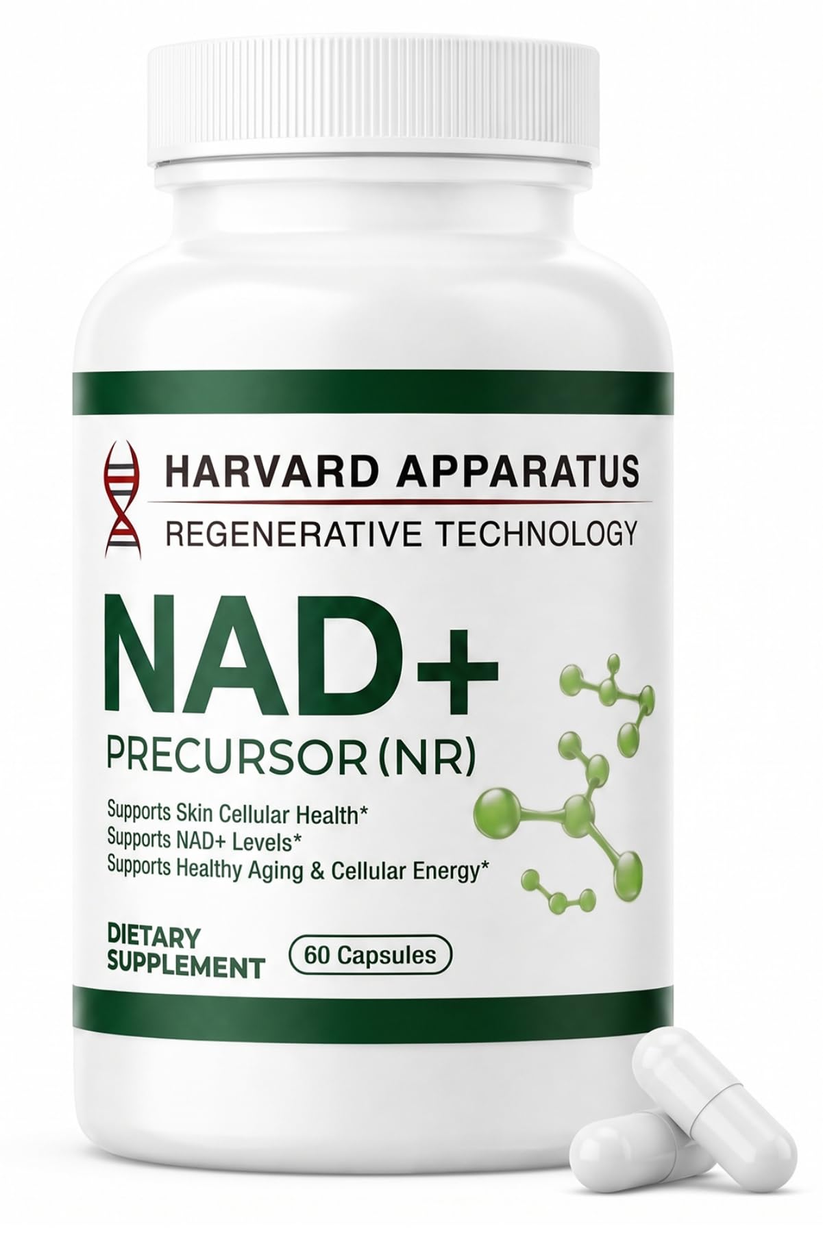 VITAJOURNEY NAD+ Supplement with Nicotinamide Riboside (NR) Capsule, 60