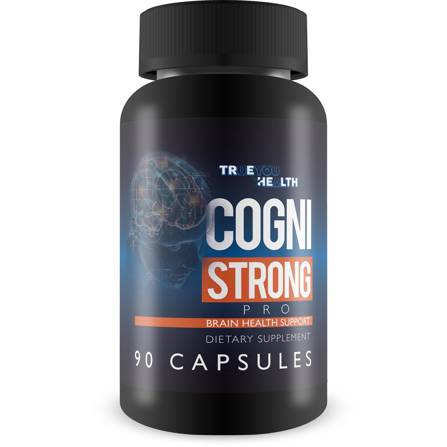 True You Health Cogni Strong Pro - Brain Health Support Supplement for Memory, Focus, Clarity, & Mood - Brain Health Supplements for Adults with Ginseng, Turmeric, Green Tea, & Vitamin D - Nootropic Brain Booster Capsule, 1