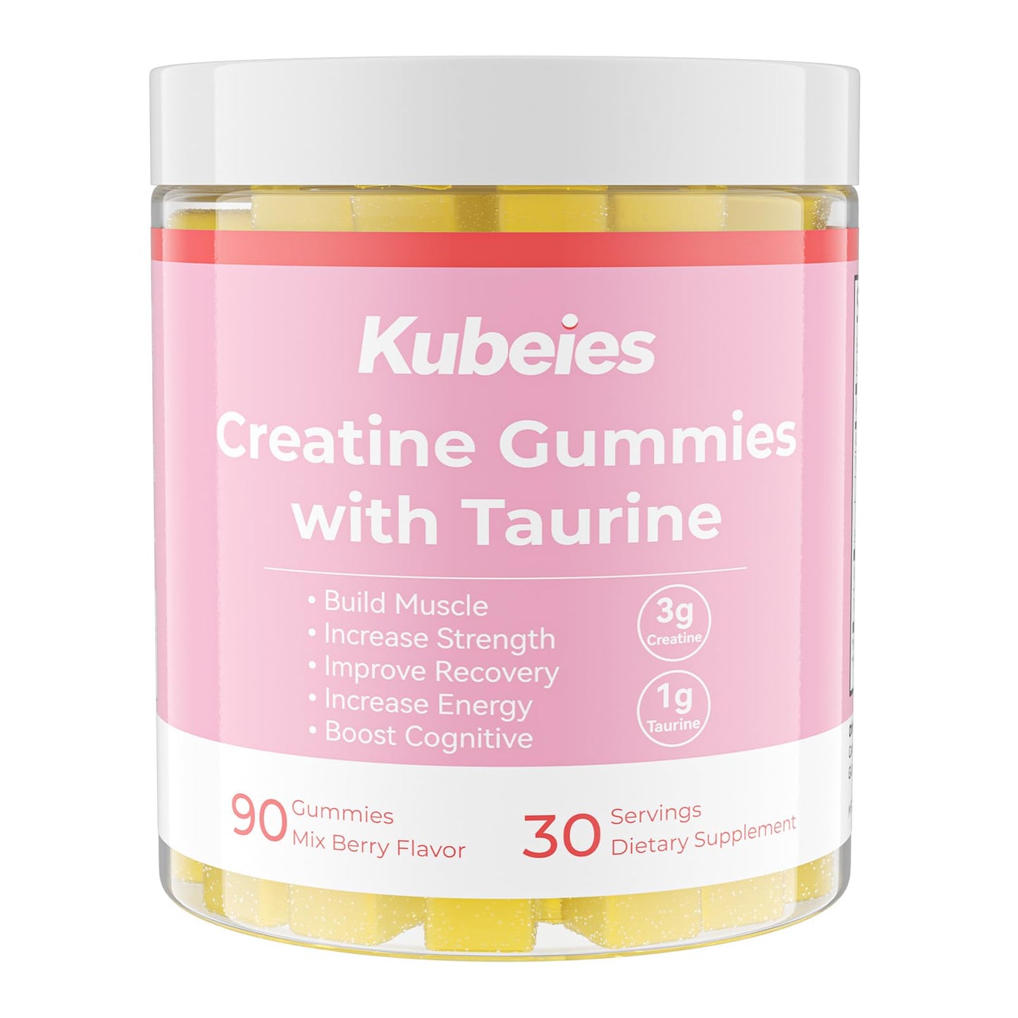 Kubeies Creatine Gummies for Women Gummy 90 Count