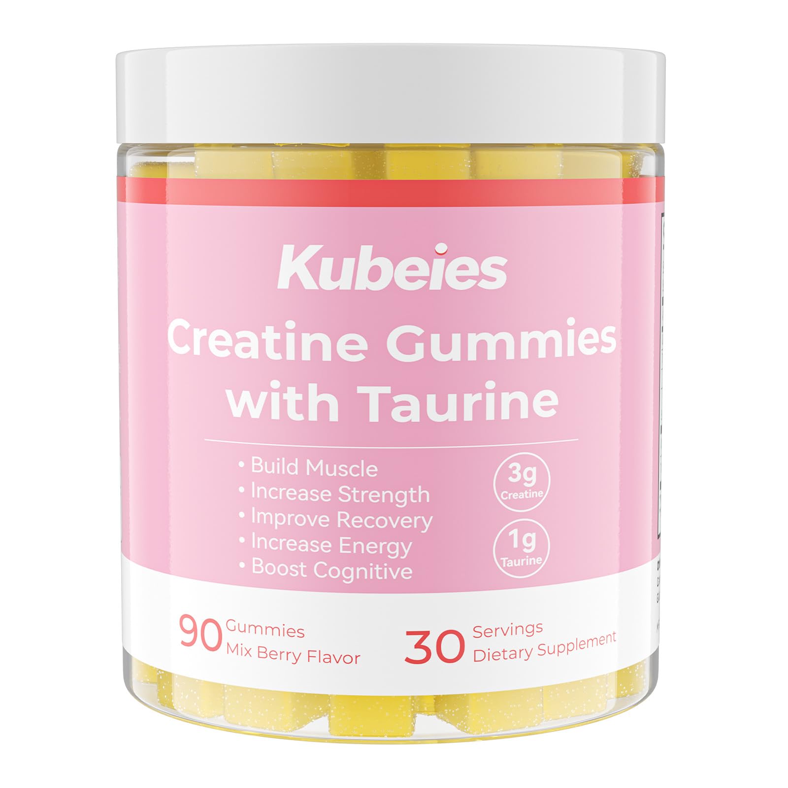 Kubeies Creatine Gummies for Women Gummy 90 Count