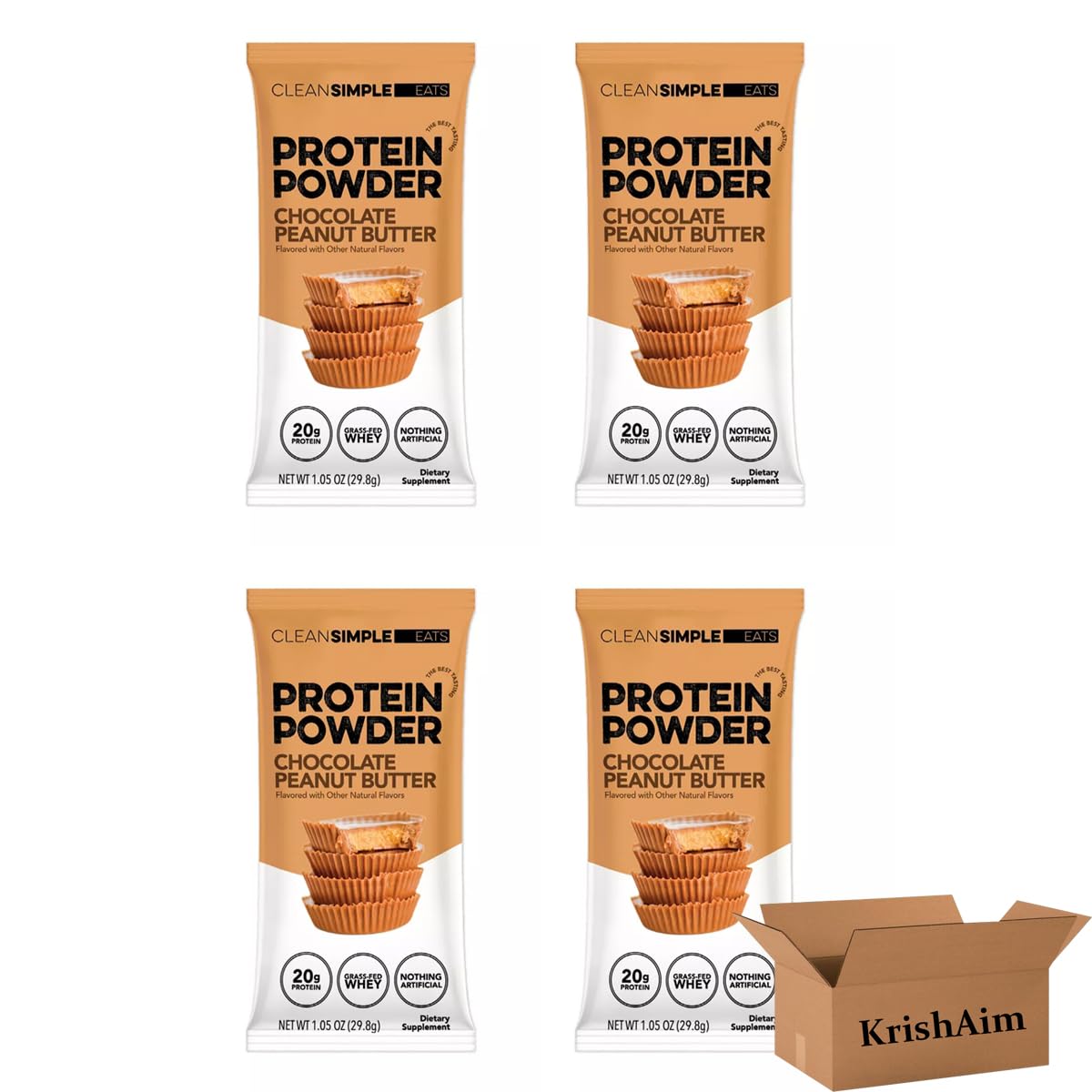 Generic Clean Simple Eats Protein Powder Stick - 4-Pack, 1.05 oz Each