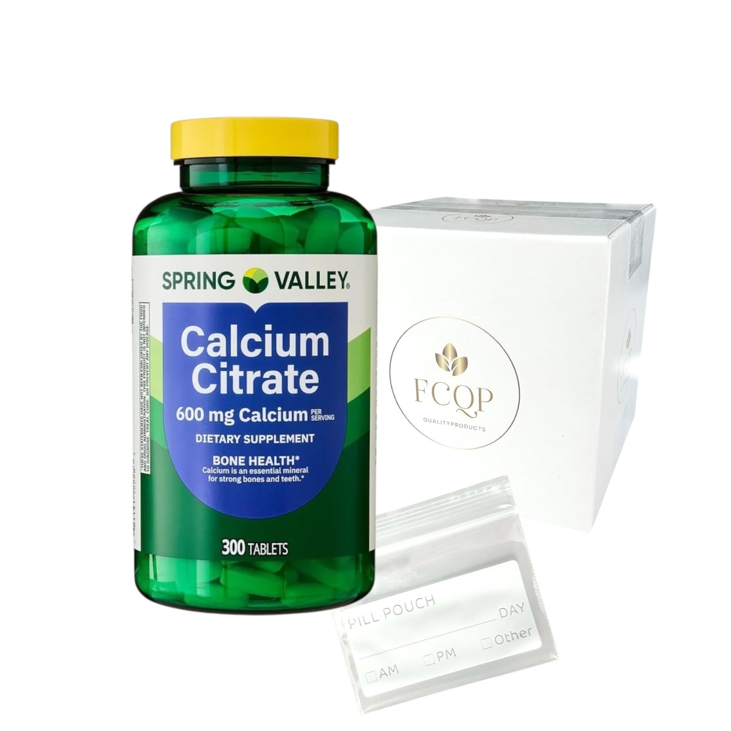 FCQP Calcium Citrate Dietary Supplement Capsule, 300 Count