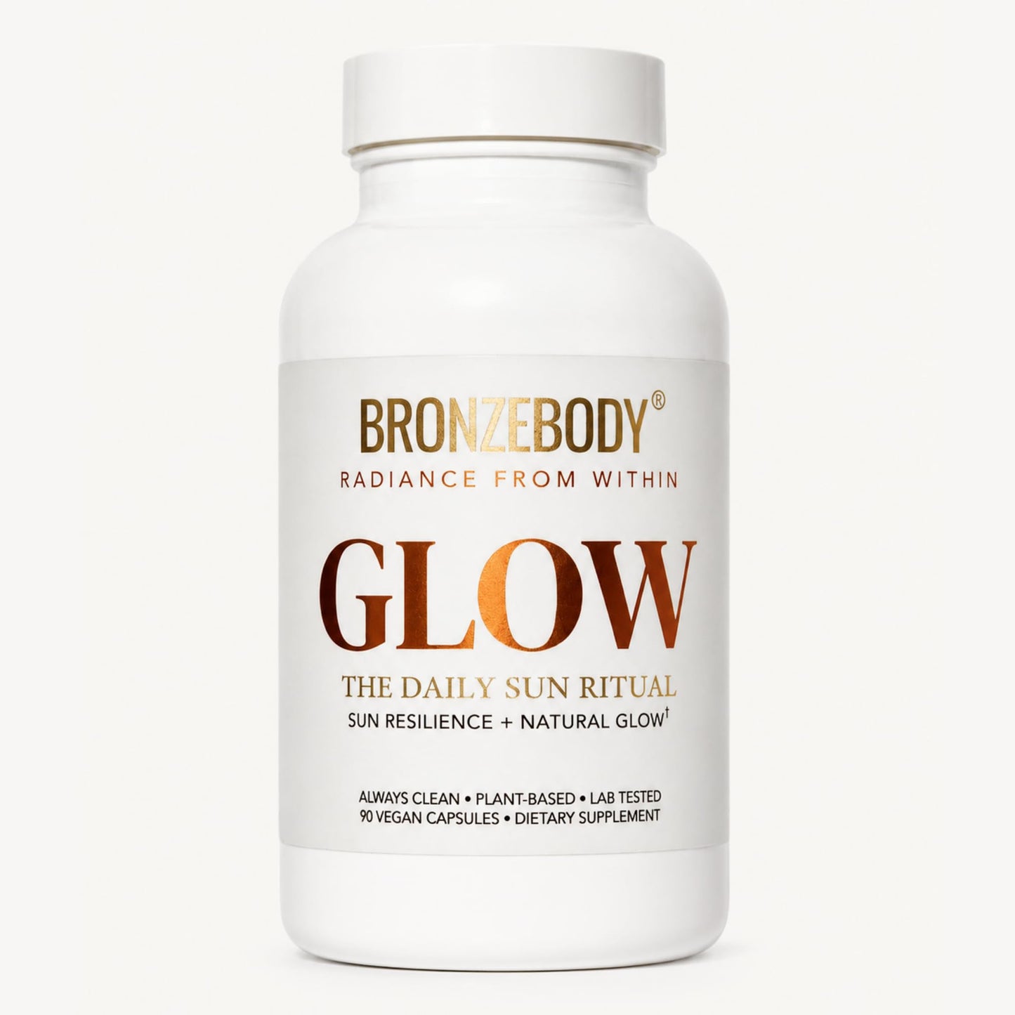 Bronzebody Glow Daily Photonutrition Skin Supplement, 5 Carotenoids, Capsules, 90 Count