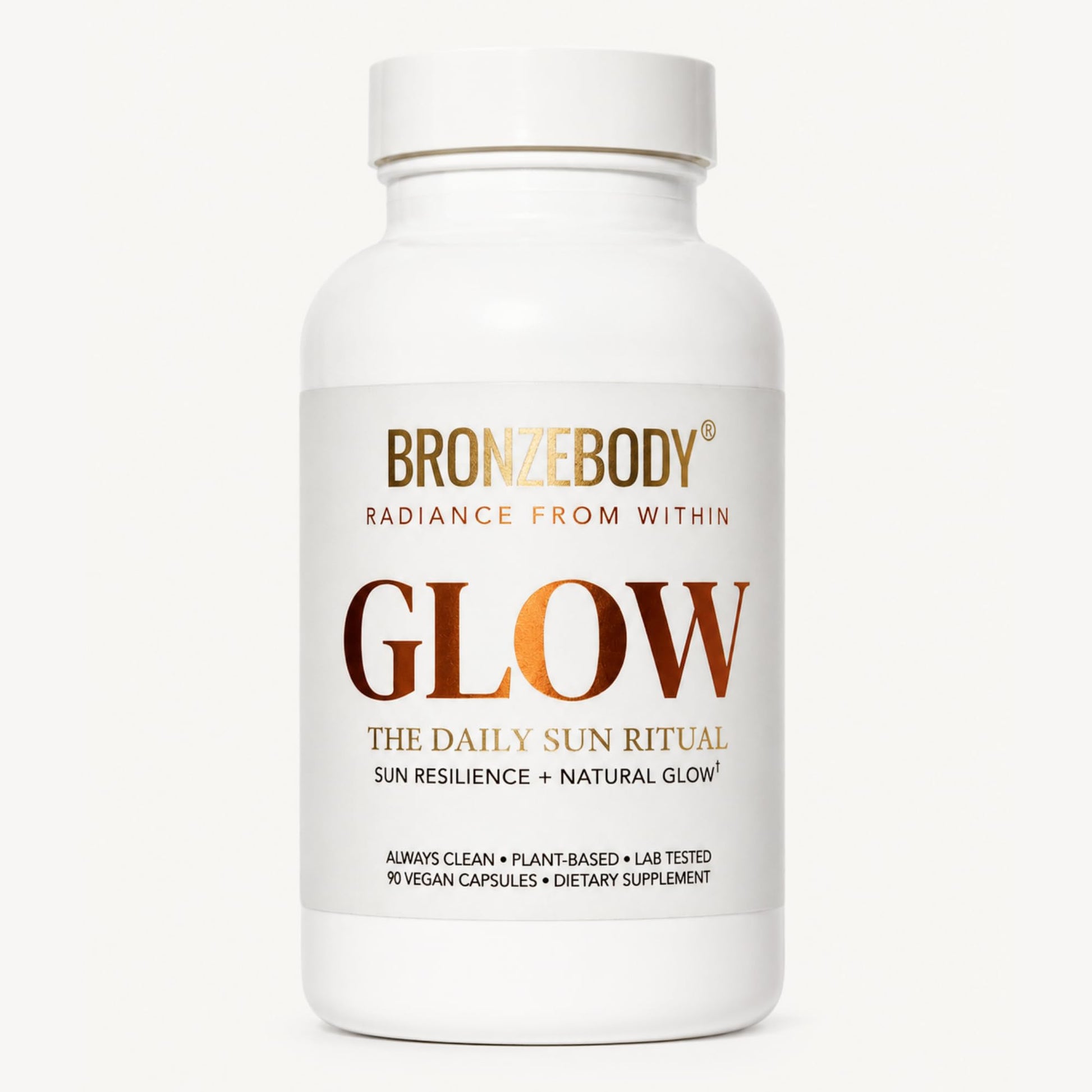 Bronzebody Glow Daily Photonutrition Skin Supplement, 5 Carotenoids, Capsules, 90 Count