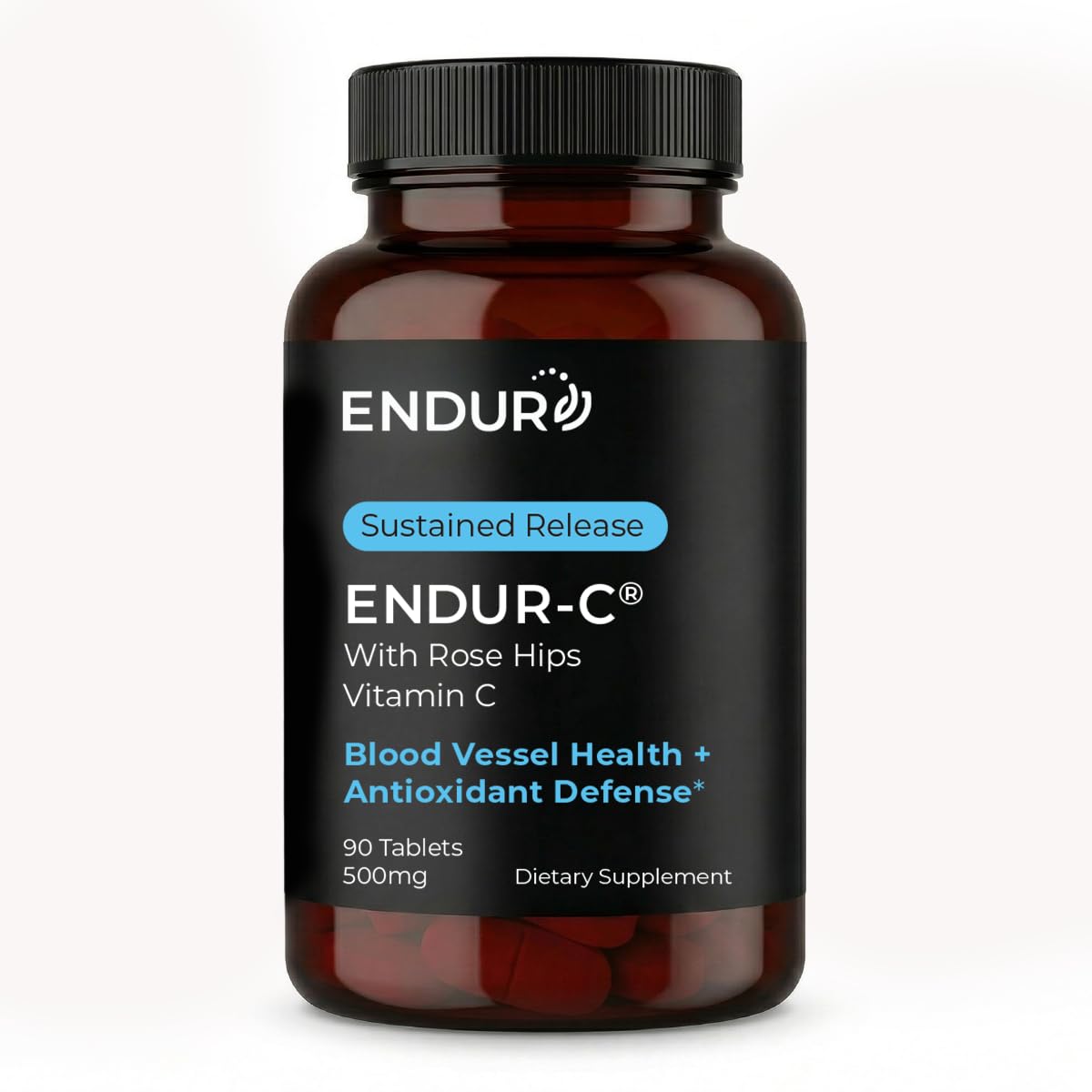 Endurance Products ENDUR-C Vitamin C with Rose Hips 500mg Tablet, 1 Count