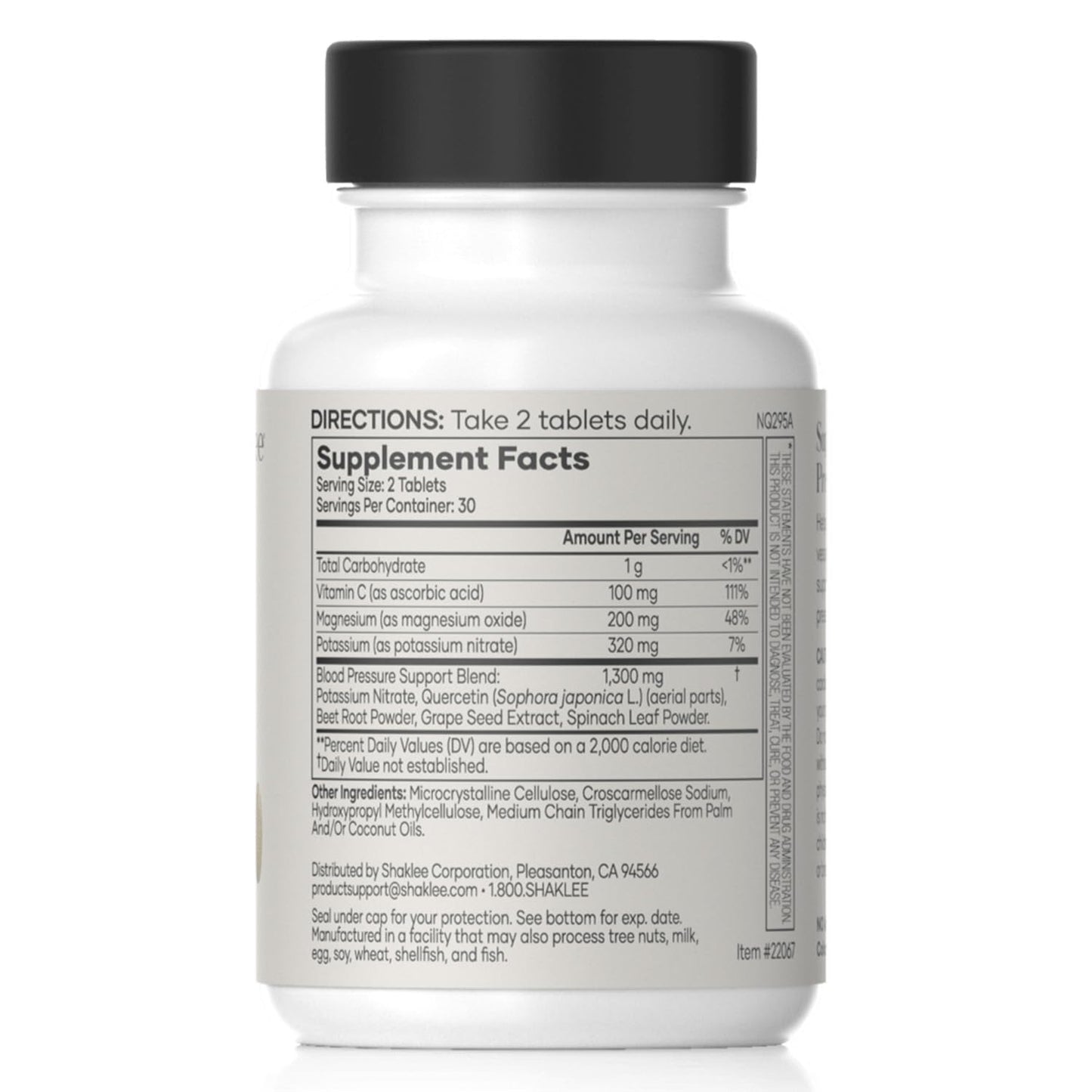 Shaklee Blood Pressure Healthy Blood Circulation Tablets, 60 Count