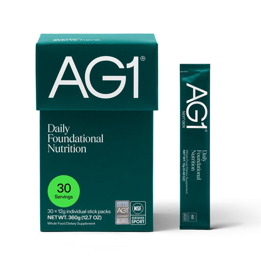 AG1 Multivitamin for Men & Women Greens Powder Supplement, Powder, 30 Count
