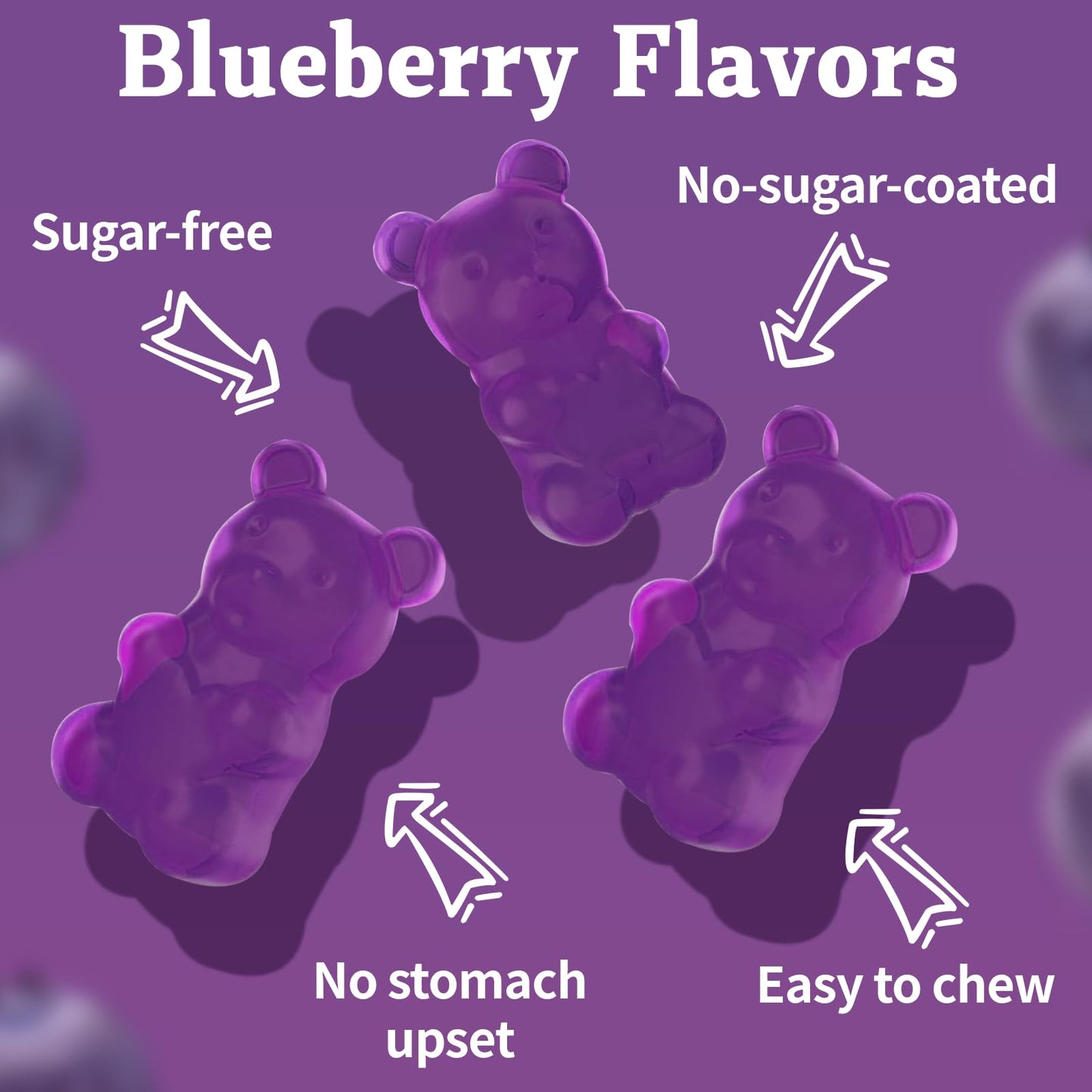 OALSE Calcium Magnesium Zinc Gummies with Vitamin D3 & K2-High Absorption Magnesium Glycinate-Muscles, Immune & Sleep Support-Sugar Free- Blueberry Flavored, 60 Gummies
