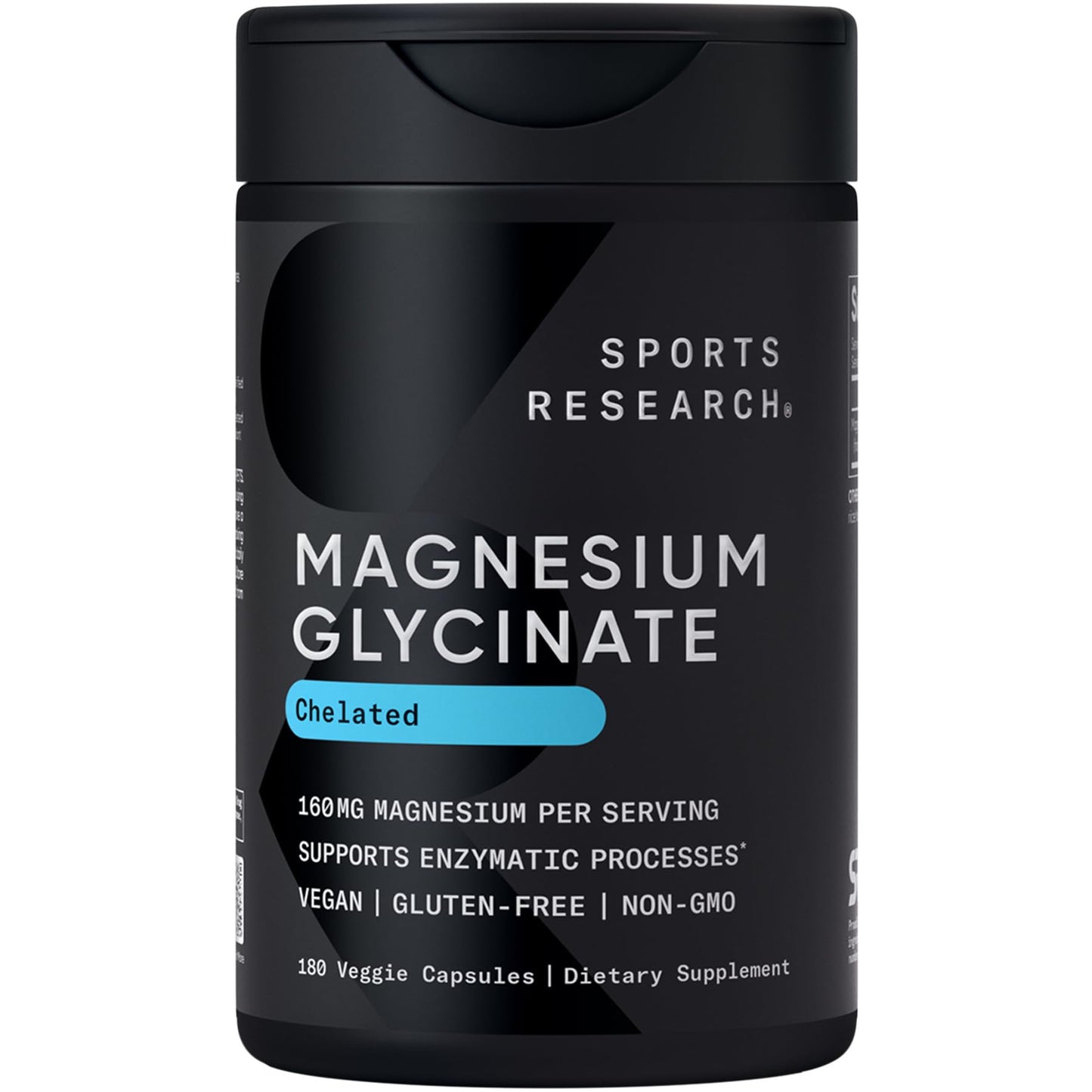 Sports Research Magnesium Glycinate Capsule 180 Count