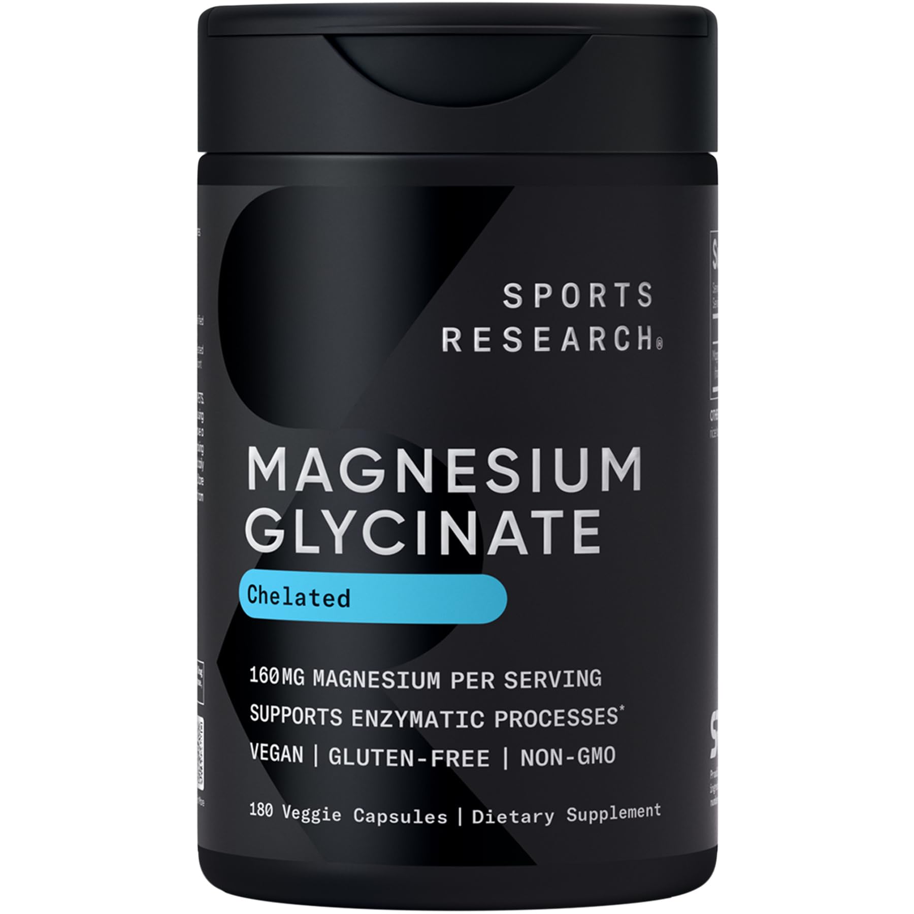 Sports Research Magnesium Glycinate Capsule 180 Count