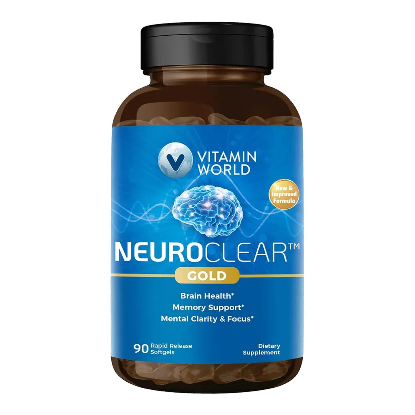 Vitamin World Phosphatidylserine 300mg w/DHA & Ginkgo Biloba Softgels 90
