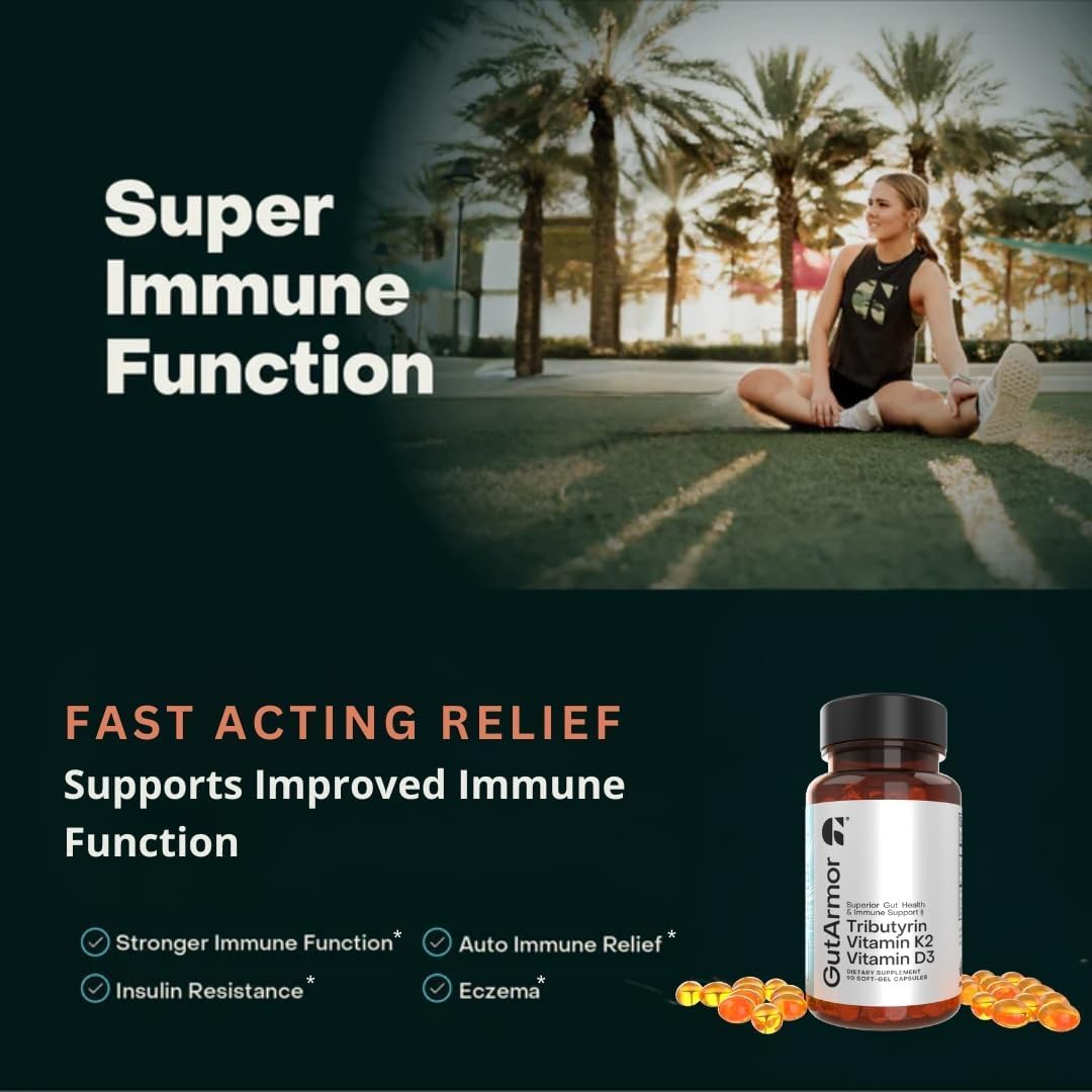 GUT ARMOR Tributyrin Vitamin Complex Softgels 90 Count