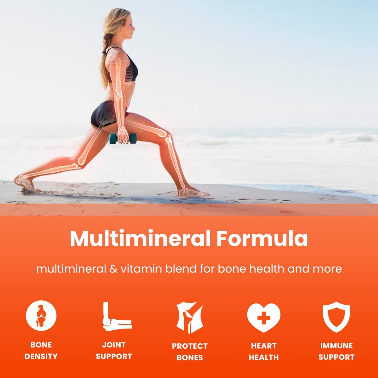 NutraChamps Calcium Supplement for Bone Strength 120 Capsules