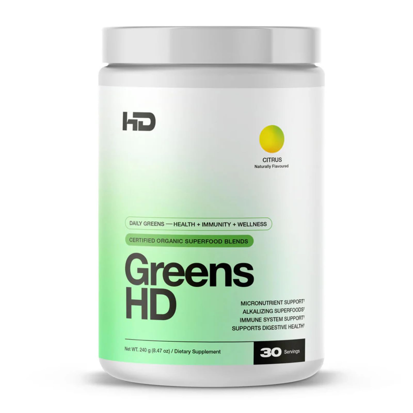 HD MUSCLE GreensHD Premium Daily Greens Powder 8.47 Ounce