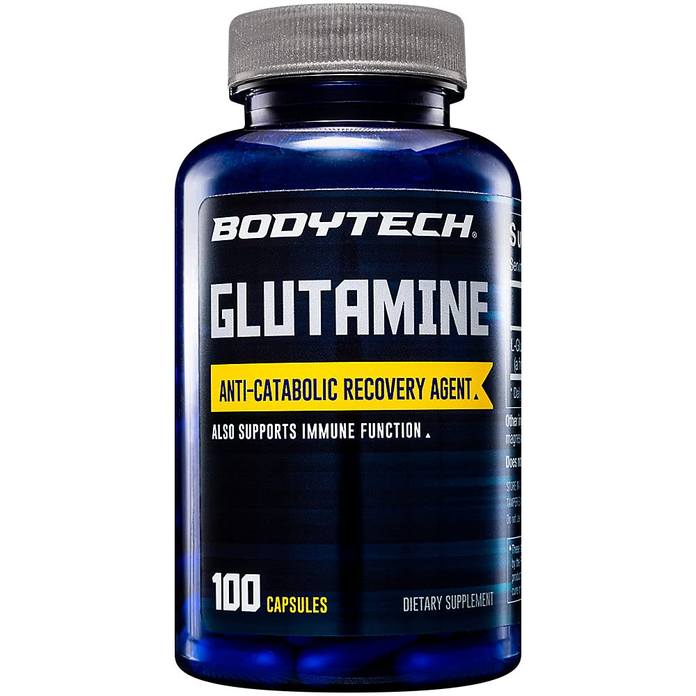 BodyTech Glutamine Capsules, 100 Capsules