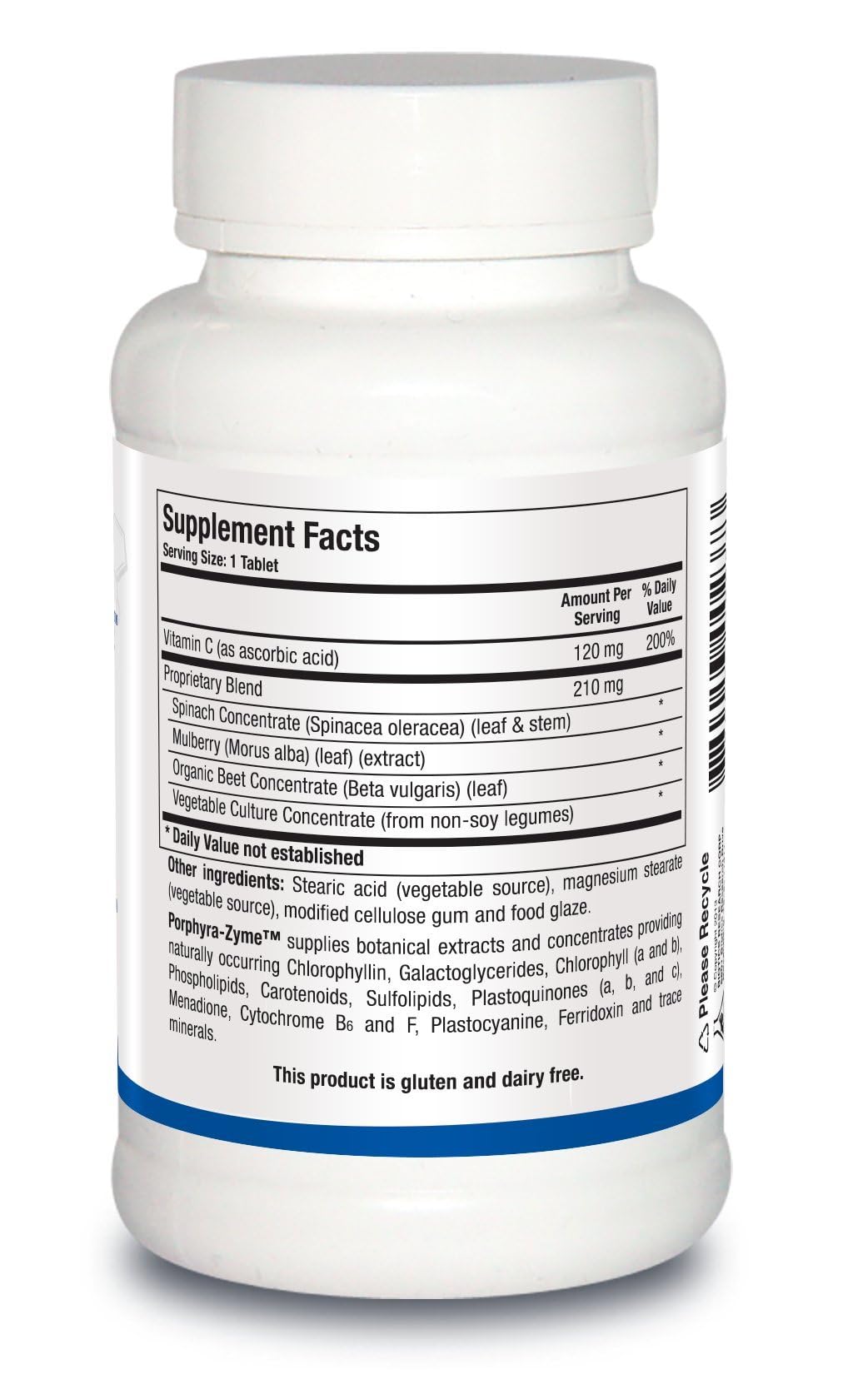 BIOTICS RESEARCH Porphyra-Zyme - Concentrated Chlorophyll & Porphyrin Supplement Tablet, 90 Count