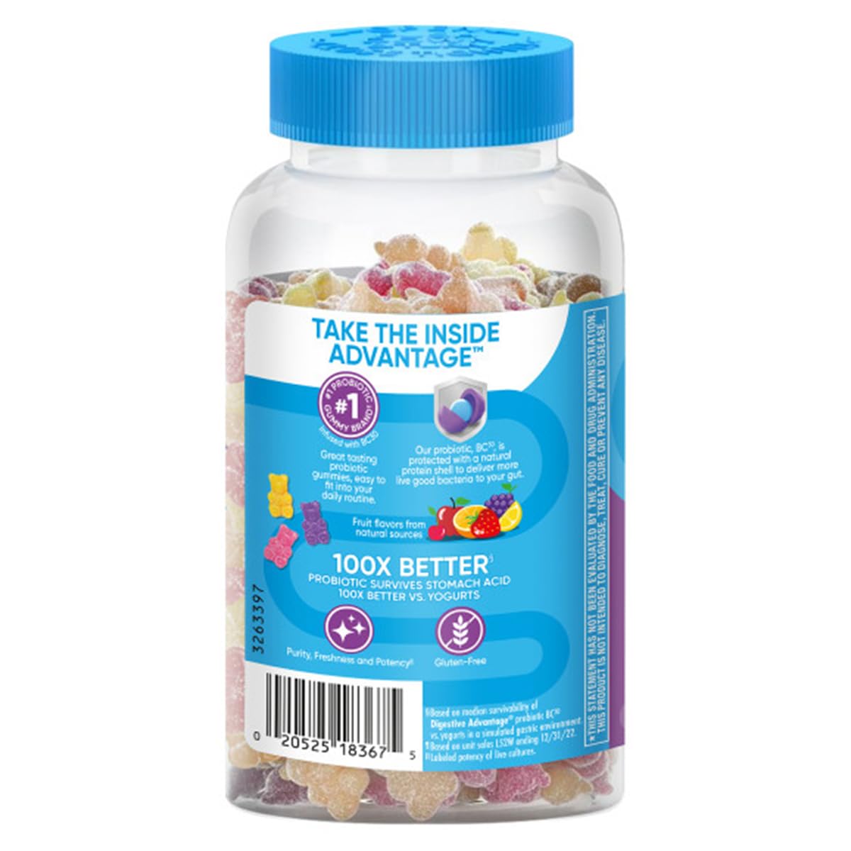 Schiff Digestive Advantage Probiotic Gummies, 120 Gummies