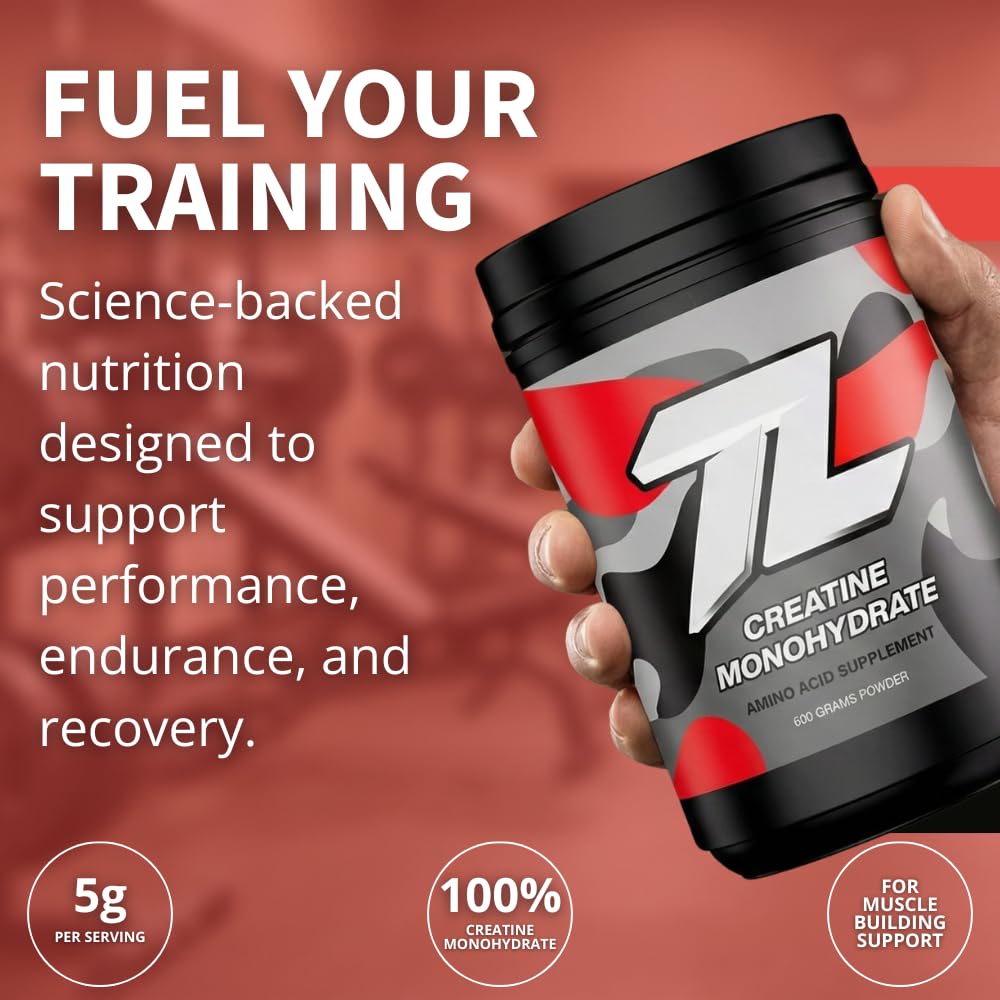 The Treigning Lab Creatine Monohydrate Micronized Powder, 1.1 Pound