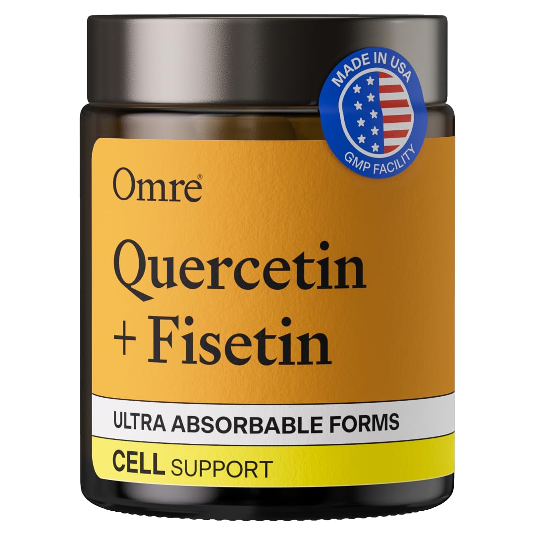 OMRE Quercetin and Fisetin Supplements Capsules 60 Count