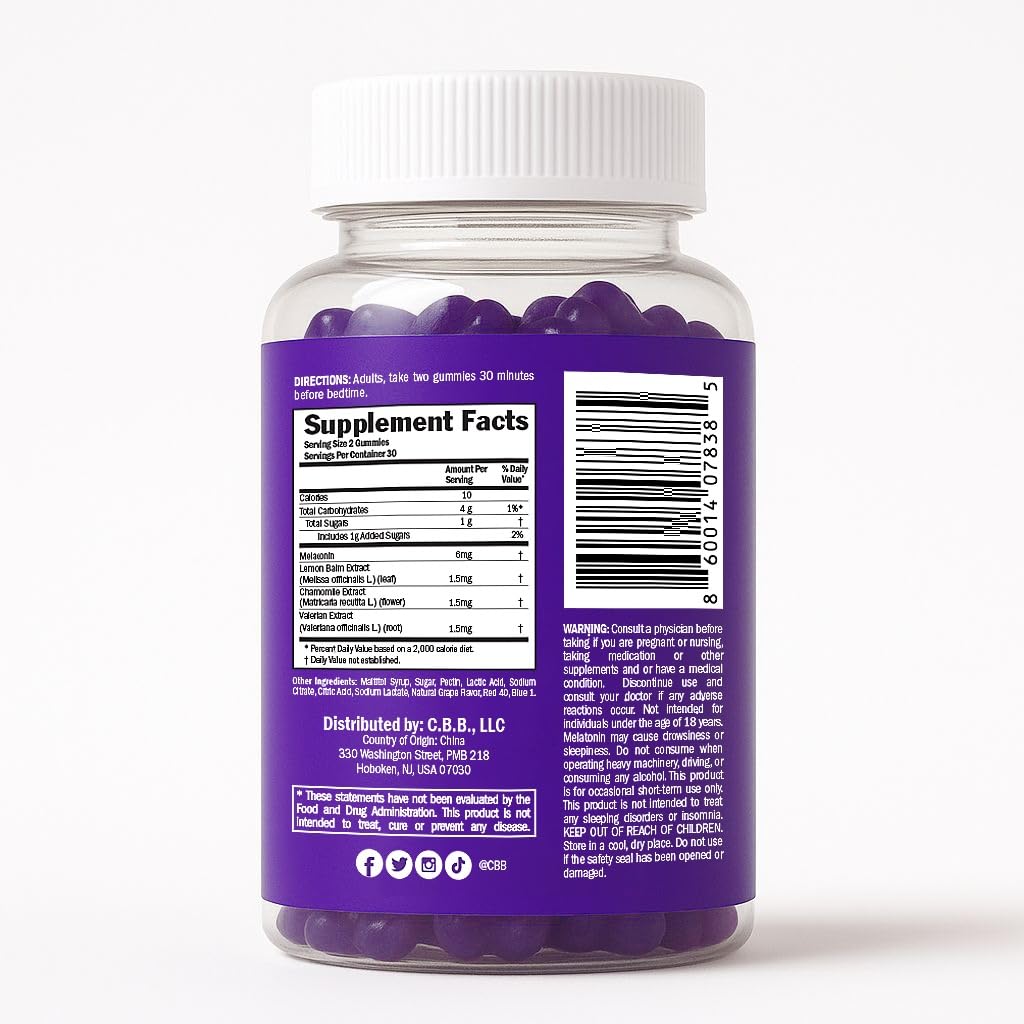 Curvy Body Bears SleepyBears Sleep Gummies, 60 Gummies