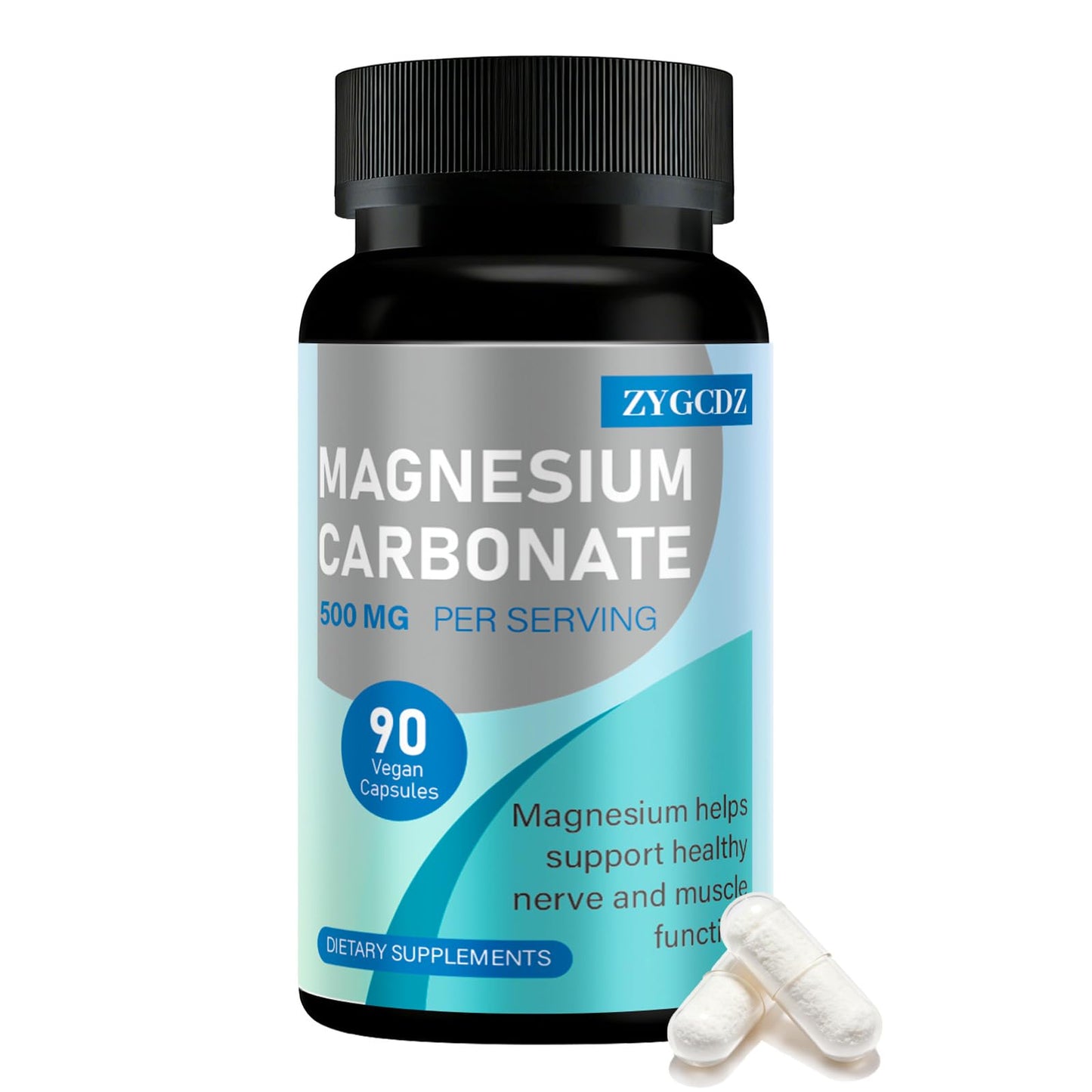 ZYGCDZ Magnesium Carbonate 500mg, 90 Capsules