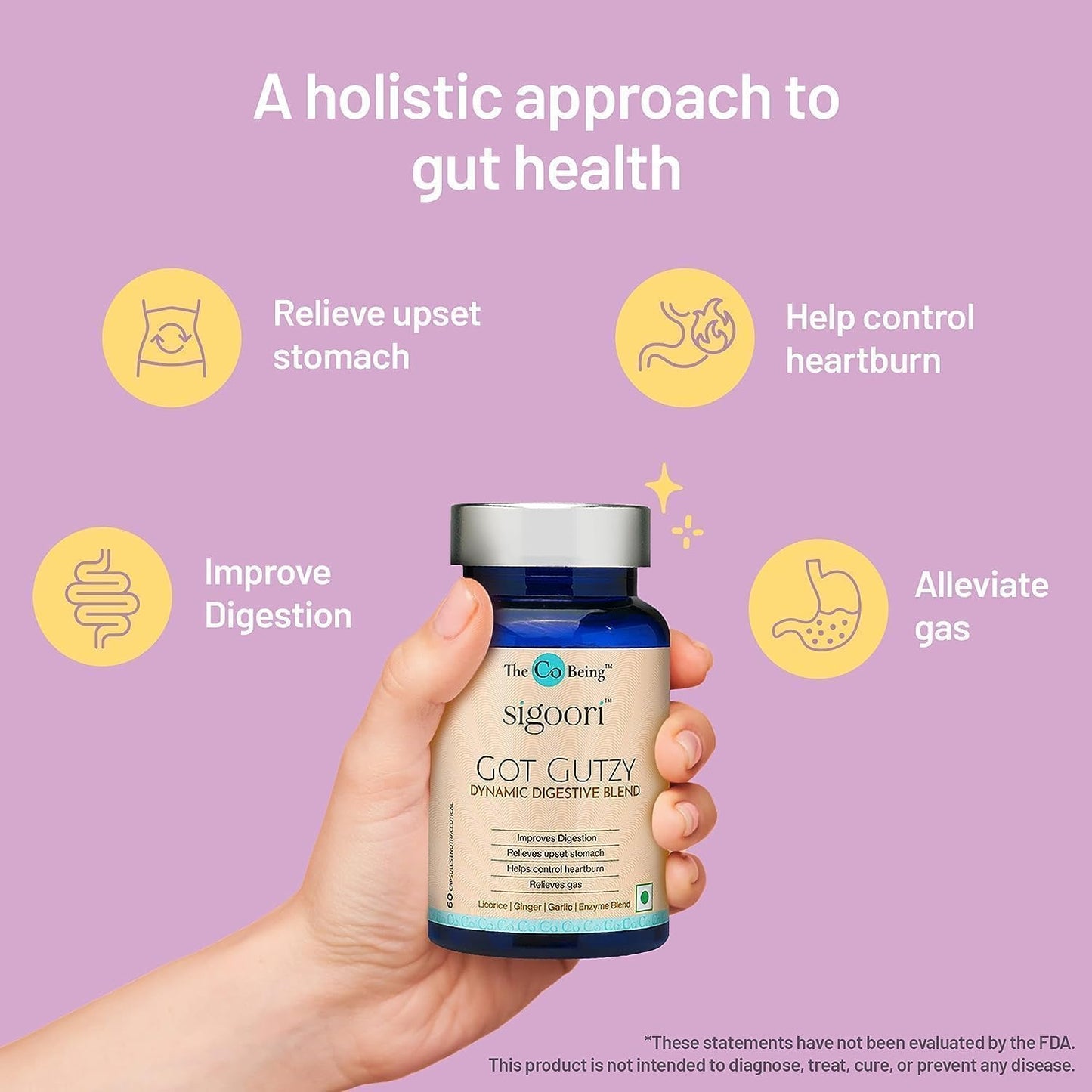 Generic Gut Health Supplements for Men and Women Got Gutzy Capsules, 60 Count