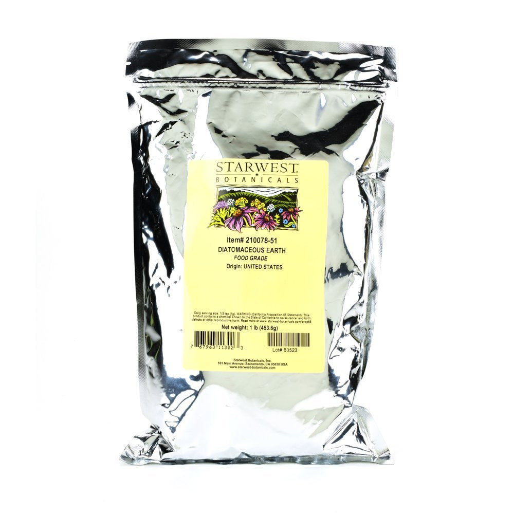 Starwest Botanicals Diatomaceous Earth Supplement Powder, 16 Ounces
